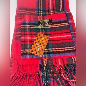 Royal Stewart Patrick King Woollen Company Tartan Wool Pocket Scarf * NEW w/Tags